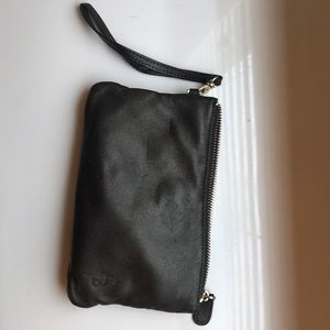 MightyPurse black wristlet w phone charger.